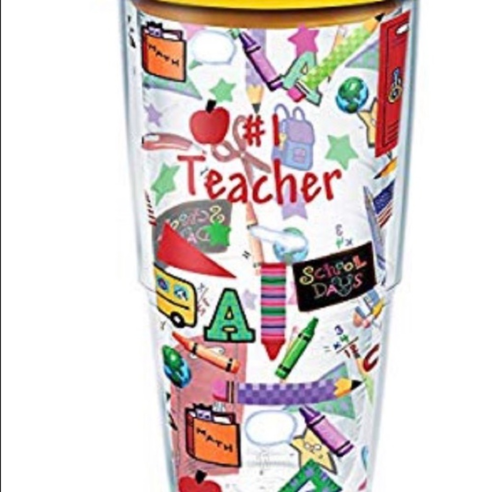 #1 Teacher Colorful Tervis